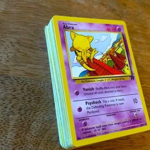 50 Unnasorted Pokémon cards